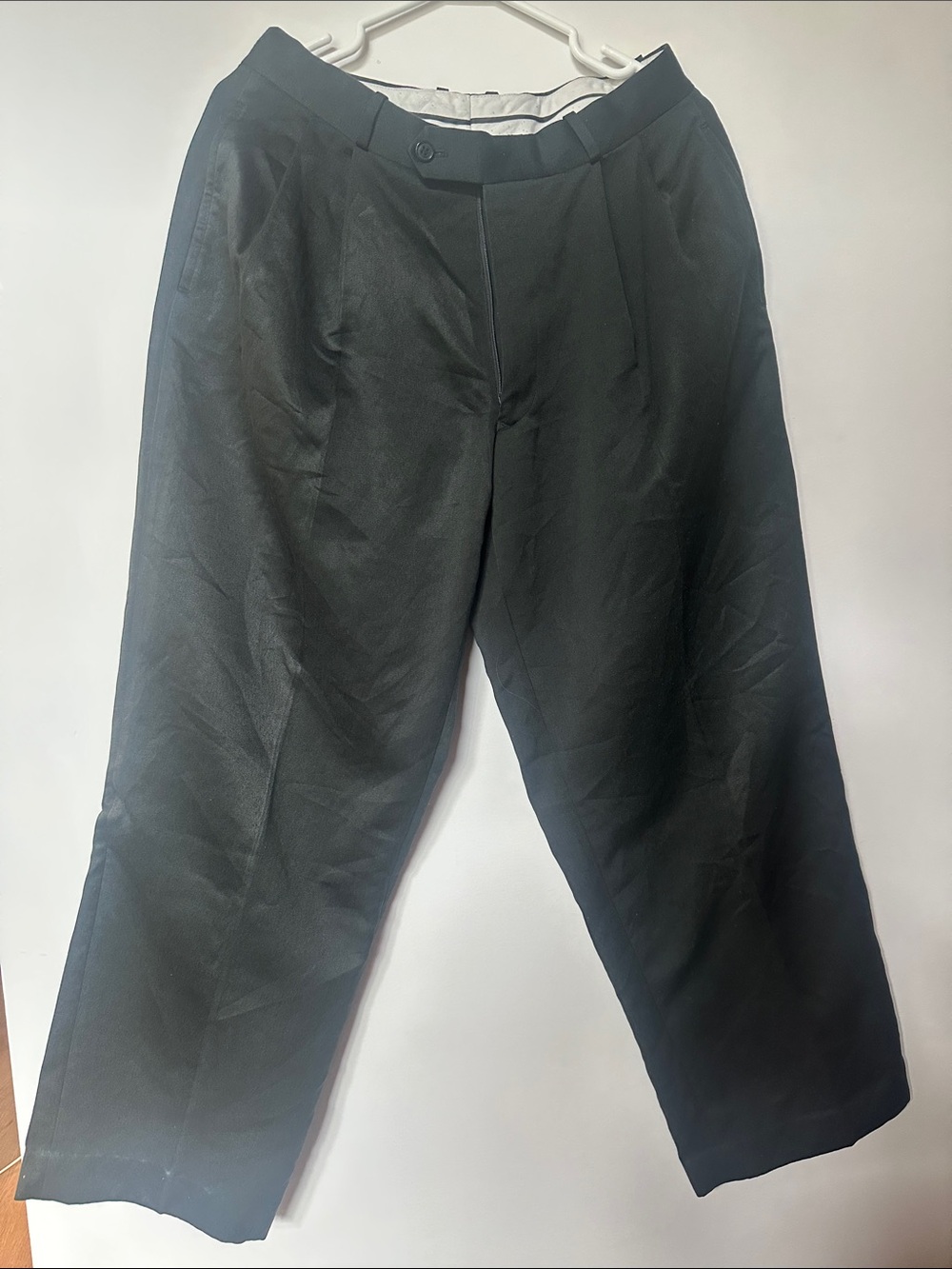 Vintage green Men's Dress Pants - Straight Tailored Style